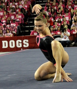 Bridget Sloan won the 2013 NCAA All Around title with a total of 39.6.